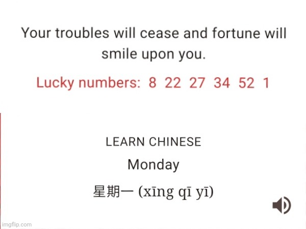 Fortune Of Smiles | image tagged in fortune 1 smiling fortune,chinese monday x ng q y | made w/ Imgflip meme maker