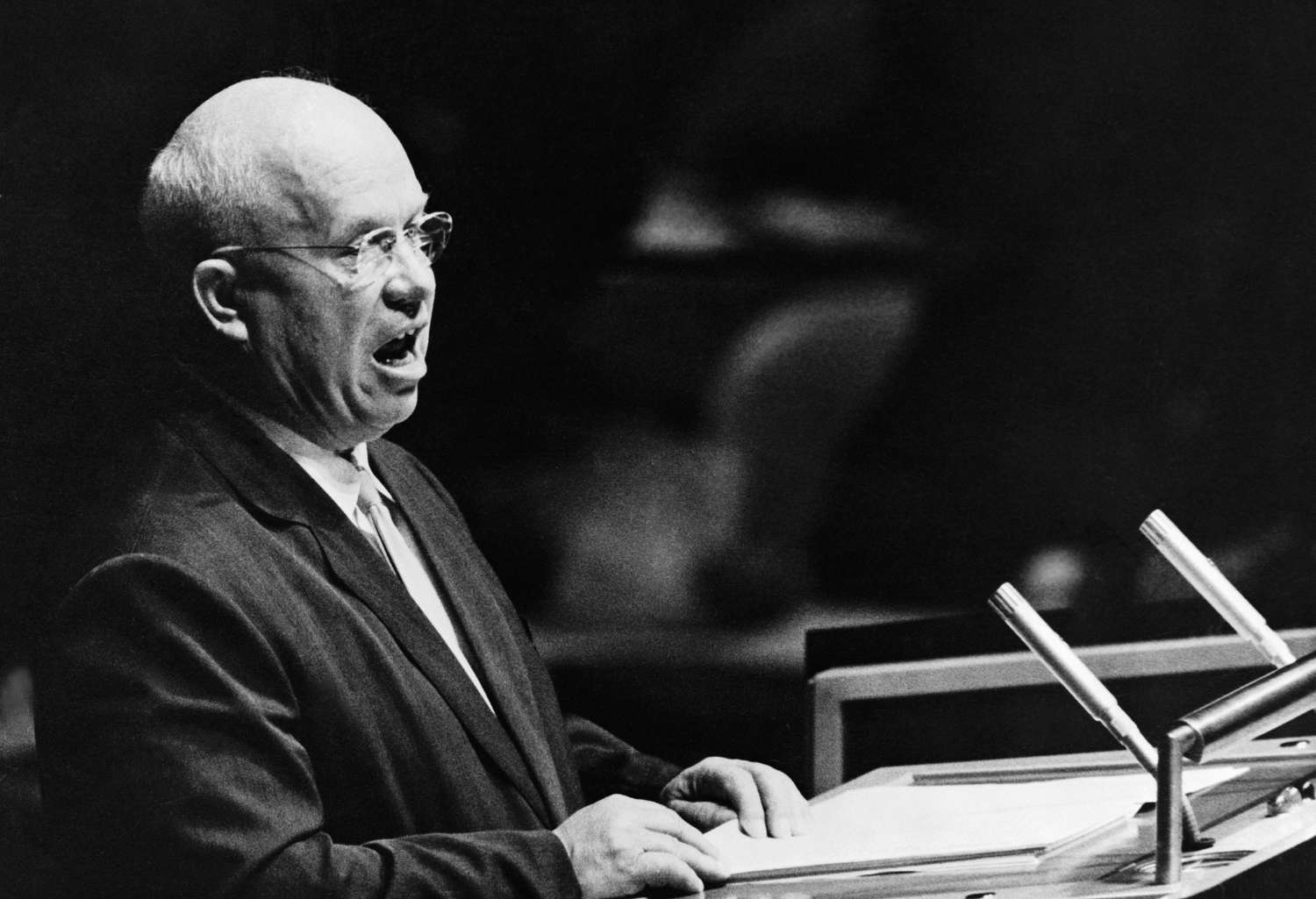 Nikita Khrushchev Speaks Blank Meme Template