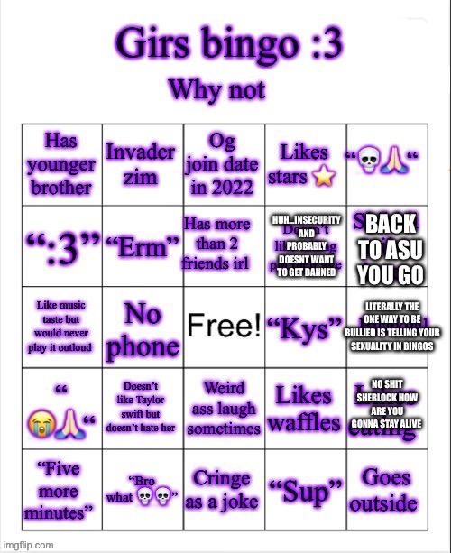 HUH…INSECURITY AND PROBABLY DOESNT WANT TO GET BANNED BACK TO ASU YOU GO NO SHIT SHERLOCK HOW ARE YOU GONNA STAY ALIVE LITERALLY THE ONE WAY | made w/ Imgflip meme maker