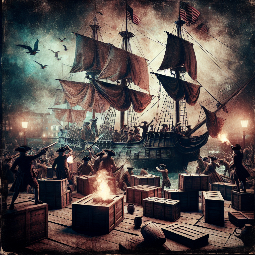 Boston Tea Party Blank Meme Template
