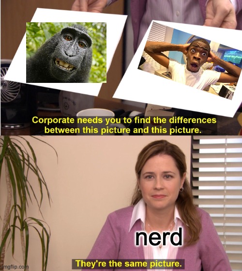 They're The Same Picture | nerd | image tagged in memes,they're the same picture | made w/ Imgflip meme maker