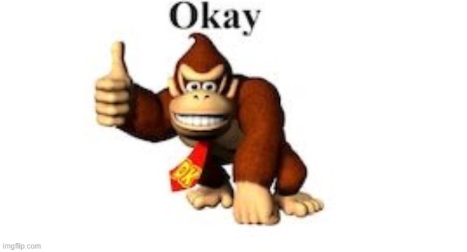 DK ok. | image tagged in dk ok | made w/ Imgflip meme maker