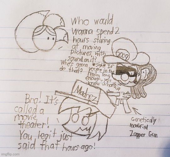 Goofy ahh doodle in class: Random bullshit (Ft. Madnez) | image tagged in school,class,drawing | made w/ Imgflip meme maker