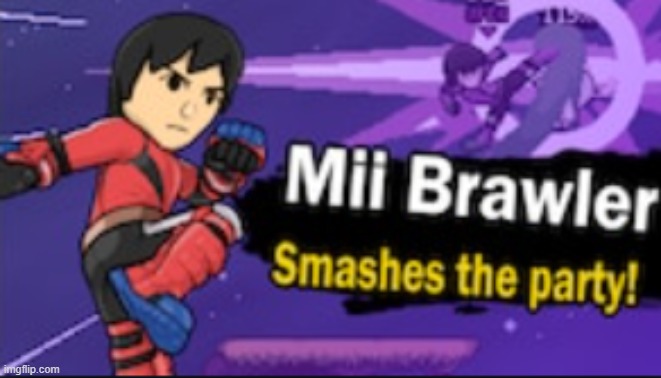 Mii brawler smash | image tagged in mii brawler smash | made w/ Imgflip meme maker