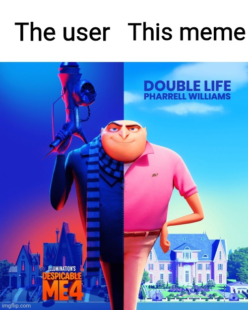 Double Life | The user This meme | image tagged in double life | made w/ Imgflip meme maker