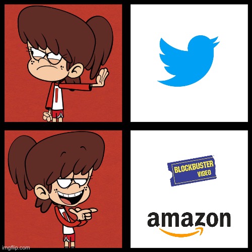 Lynn Jr Prefers *BBV and Amazon Over Twitter | image tagged in hotline blynng,amazon,the loud house,nickelodeon,meme,football | made w/ Imgflip meme maker