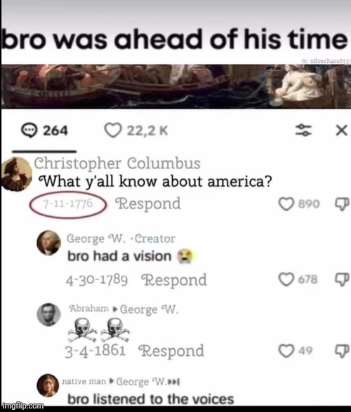 Bro had a vision ? | image tagged in america,vision | made w/ Imgflip meme maker