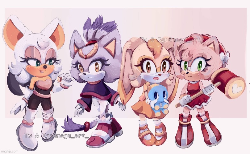 Sonic girls movie style Poster | image tagged in sonic girls movie style poster | made w/ Imgflip meme maker