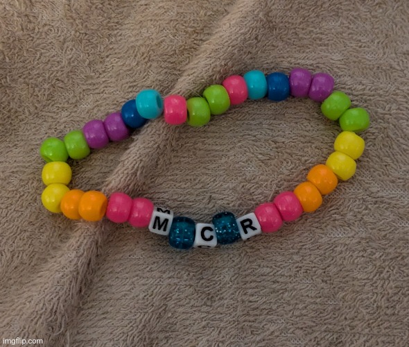 I made a bracelet | image tagged in mcr | made w/ Imgflip meme maker