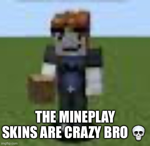 THE MINEPLAY SKINS ARE CRAZY BRO 💀 | made w/ Imgflip meme maker