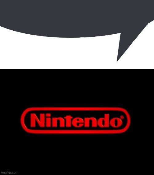 image tagged in discord speech bubble,nintendo logo | made w/ Imgflip meme maker