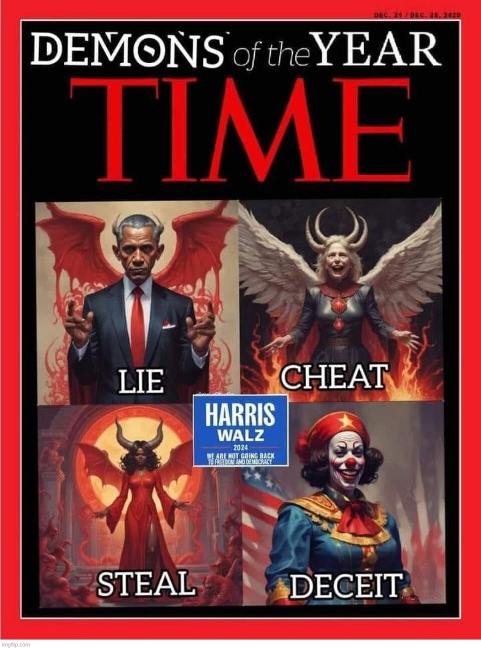 Demons of the Year | image tagged in demons,antichrist,satanic,evil,resident evil,democrats | made w/ Imgflip meme maker