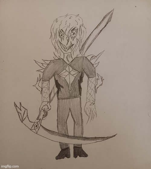 Rate this drawing one out of ten, also help me find a name for him | made w/ Imgflip meme maker