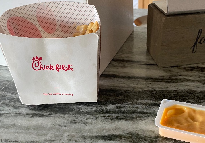 i love my sister for leaving behind chick fil a for me when she goes to work but it concerns me how she left the bag in bathroom | made w/ Imgflip meme maker