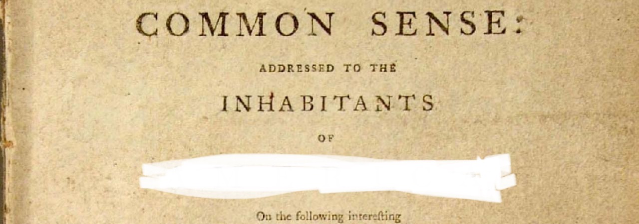 Common Sense Thomas Paine Blank Meme Template