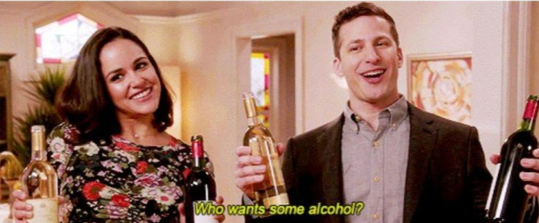 Brooklyn 99 alcohol Blank Meme Template