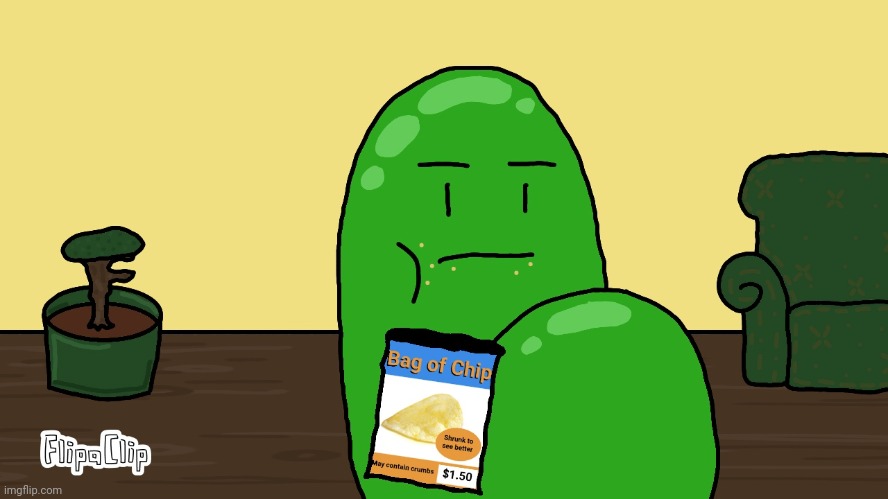 Blunq | image tagged in oval bag of chip | made w/ Imgflip meme maker