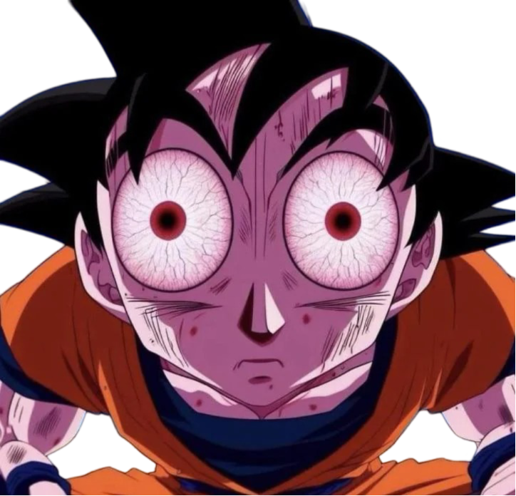 Goku staring at you Blank Meme Template