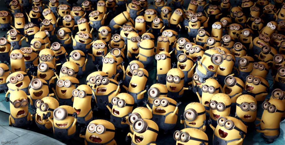 minions cheering | image tagged in minions cheering | made w/ Imgflip meme maker