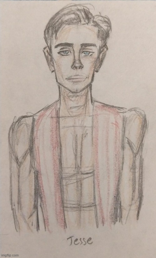 Jesse | image tagged in oc,sketch,guy,colored pencils,drawings | made w/ Imgflip meme maker