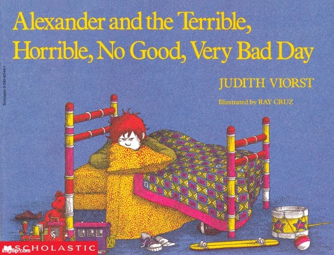 Terrible, Horrible, No Good, Very Bad Day | image tagged in terrible horrible no good very bad day | made w/ Imgflip meme maker