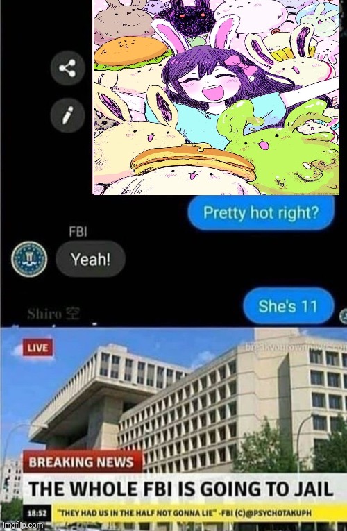 The whole FBI is going to jail | image tagged in the whole fbi is going to jail | made w/ Imgflip meme maker