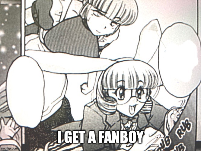 Bunny girl yapping | I GET A FANBOY | image tagged in bunny girl yapping | made w/ Imgflip meme maker