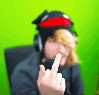 kreek middle finger Blank Meme Template