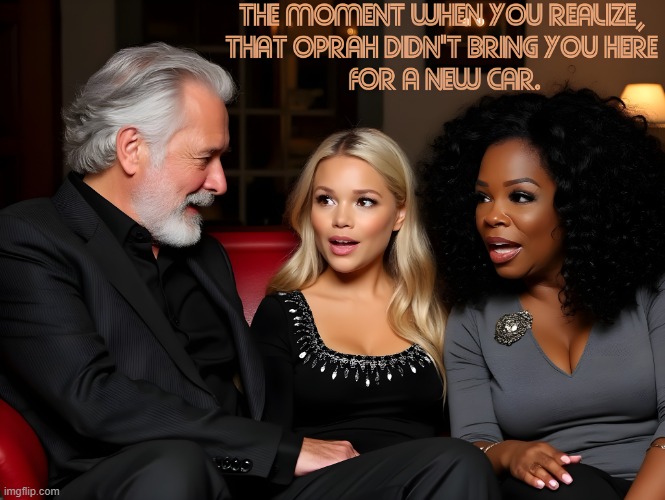 Vote Donald Trump to stop Oprah from selling young girls and boys to billionaire's for their own pleasure. She lures with fame. | image tagged in oprah is a pimp for billionaire's,donald trump for president november 2024,fjb,kamala will destroy this country,fkh | made w/ Imgflip meme maker