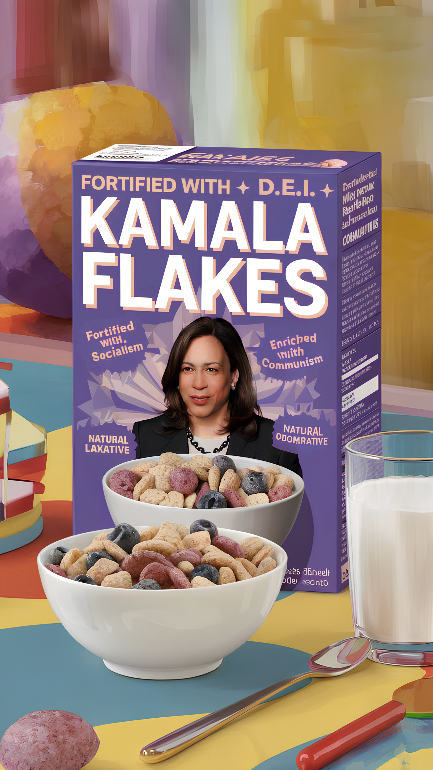 High Quality Kamala Flakes Blank Meme Template