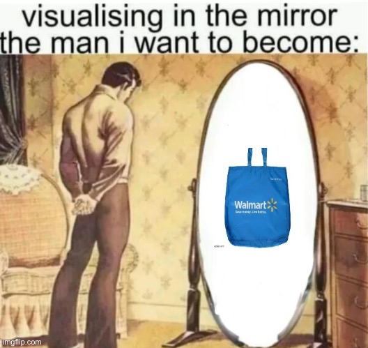 Visualising in the mirror the man i want to become: | image tagged in visualising in the mirror the man i want to become | made w/ Imgflip meme maker