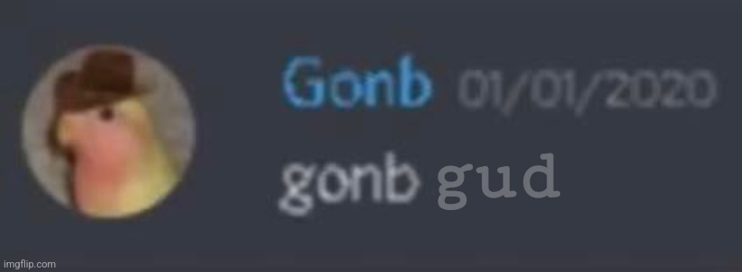 Gonb pfp | gud | image tagged in gonb pfp | made w/ Imgflip meme maker