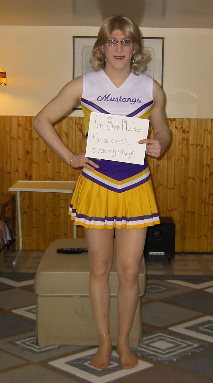 High Quality sissy cheerleader Ben Mucke Blank Meme Template