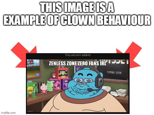 Made it big so you can see | image tagged in this image is a example of clown behaviour | made w/ Imgflip meme maker