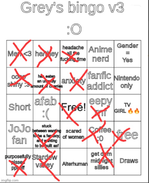 greys bingo 3 | image tagged in greys bingo 3 | made w/ Imgflip meme maker