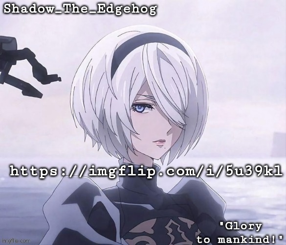 Shadow's 2B Template | https://imgflip.com/i/5u39kl | image tagged in shadow's 2b template | made w/ Imgflip meme maker