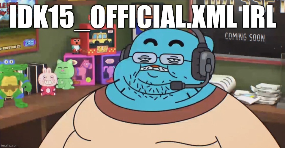 discord moderator | IDK15_OFFICIAL.XML IRL | image tagged in discord moderator | made w/ Imgflip meme maker