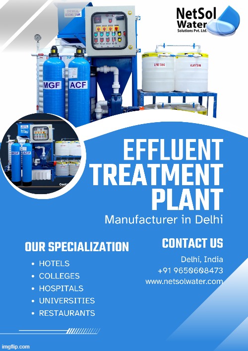 Leading the Industry: Top Effluent Treatment Plant Manufacturer in Delhi | image tagged in environment,manufacturer,manufacturing,environmental,water | made w/ Imgflip meme maker