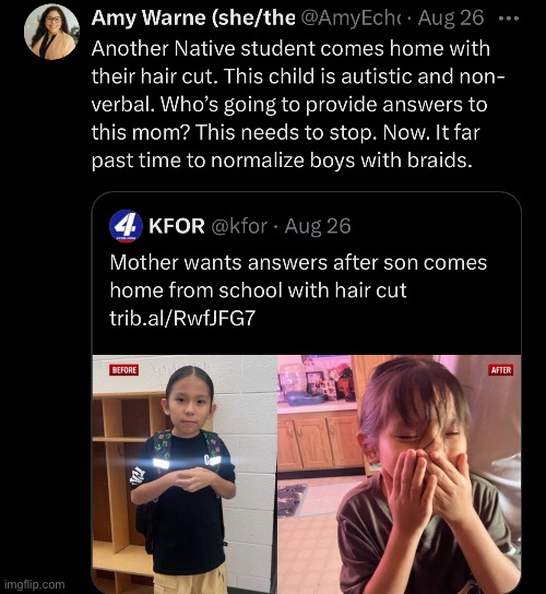 why do ppl have smth against kids having hair | made w/ Imgflip meme maker