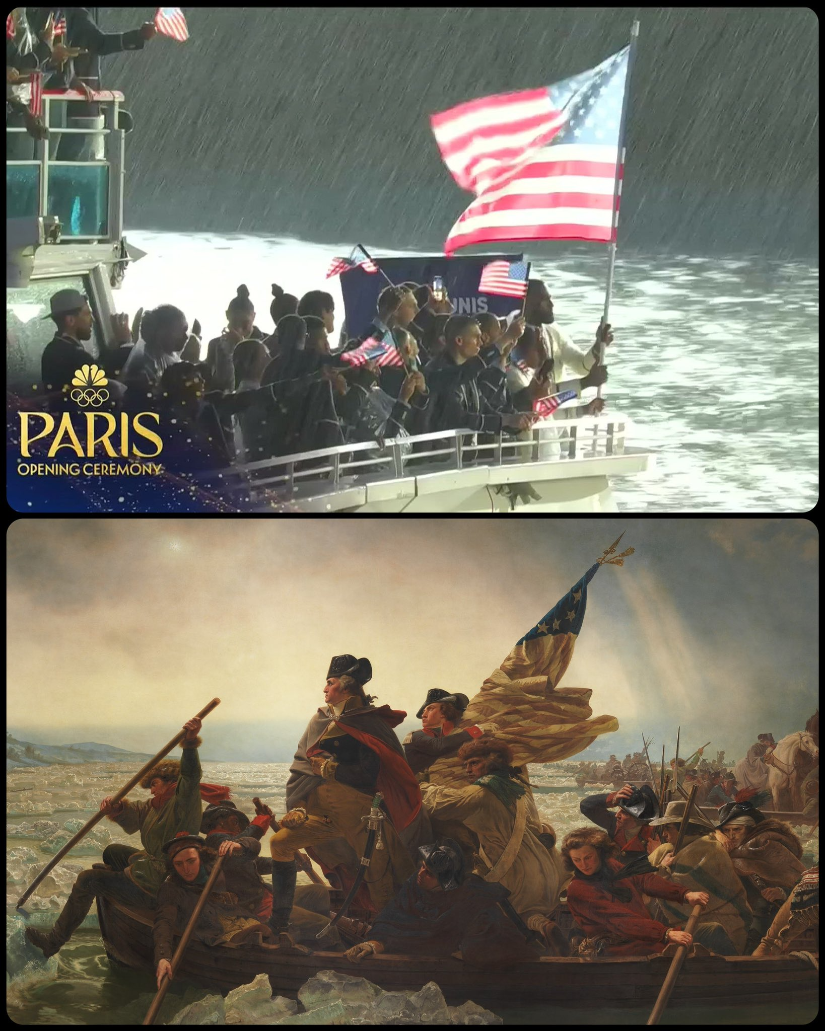 LeBron Crossing the Delaware Blank Meme Template