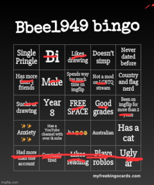 Binglor | image tagged in bbee1949 bingo | made w/ Imgflip meme maker