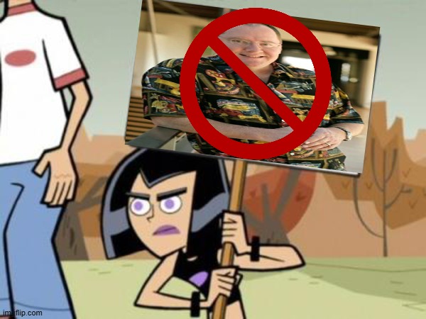 john lasseter is awful don't support him #downwithjohnlasseter | image tagged in sam's protest template danny phantom,skydance animation,john lasseter | made w/ Imgflip meme maker