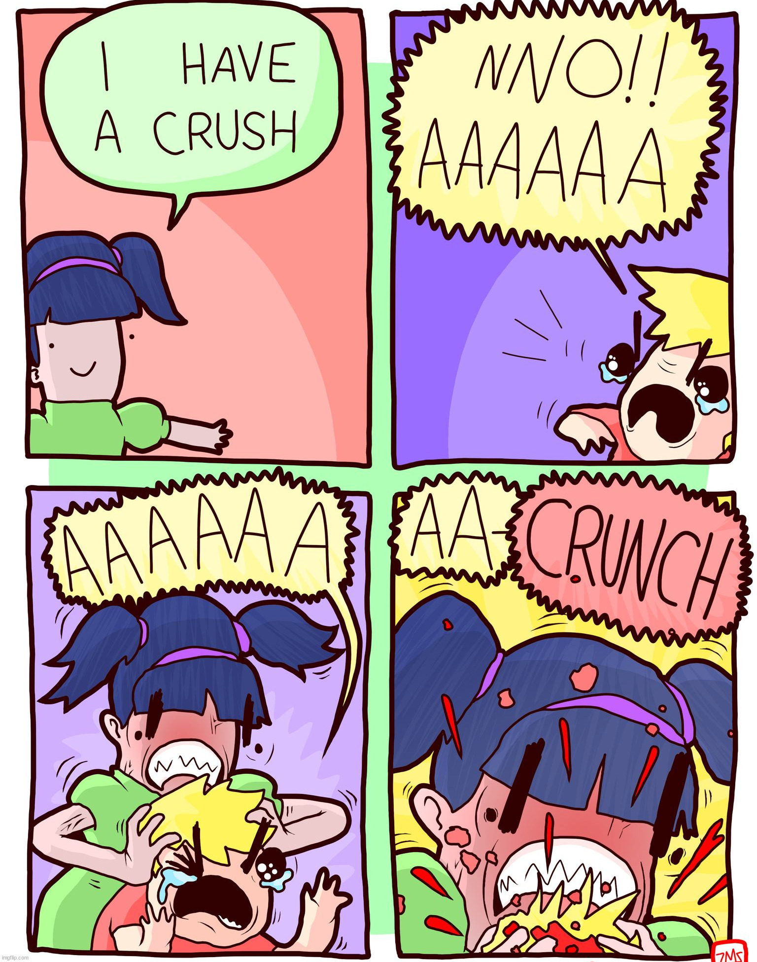 Crushing | image tagged in comics/cartoons | made w/ Imgflip meme maker