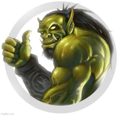 thumbs up orc | image tagged in thumbs up orc | made w/ Imgflip meme maker