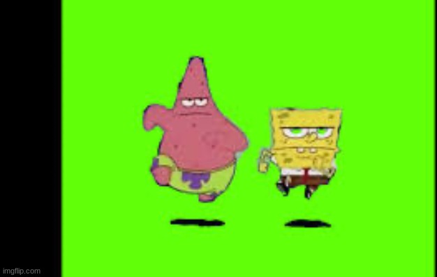 Patrick and SpongeBob running | image tagged in patrick and spongebob running | made w/ Imgflip meme maker