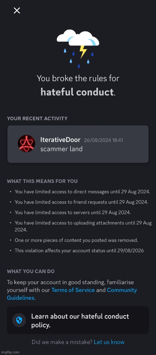 How is this temp bannable? | made w/ Imgflip meme maker