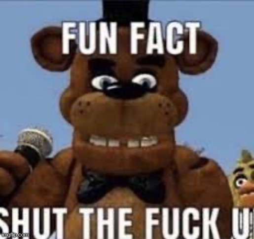 @bingo posters rn | image tagged in fun fact shut the f up | made w/ Imgflip meme maker