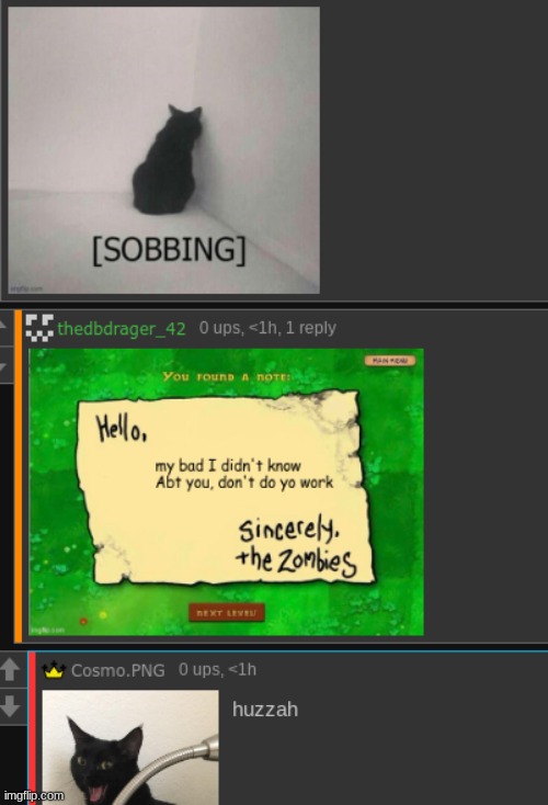 W zombies? | made w/ Imgflip meme maker