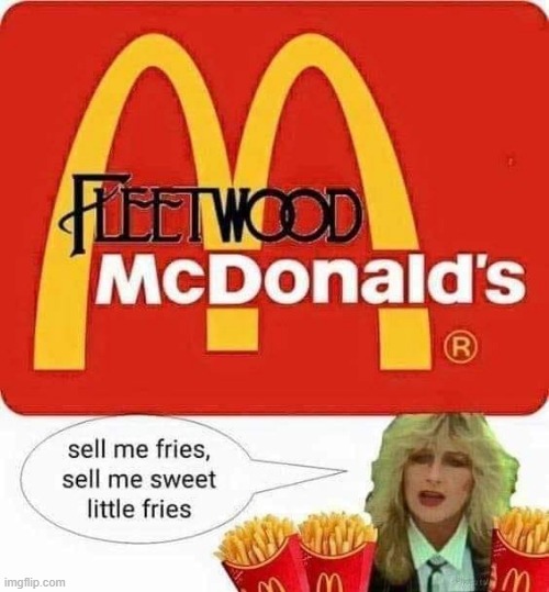 Fleetwood McDonalds | image tagged in fleetwood mac | made w/ Imgflip meme maker