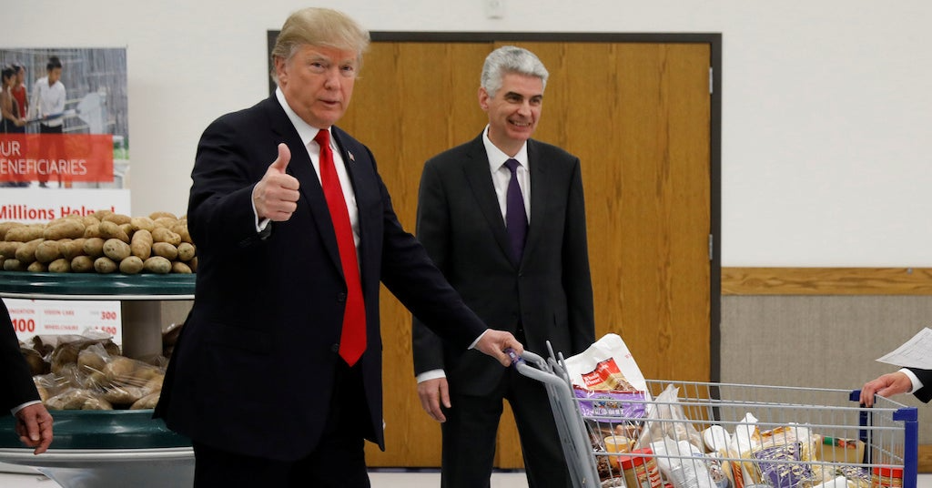High Quality Trump in Grocery Store Blank Meme Template